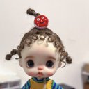 オビツ11ドール  ウィッグ　　かわいいモヘアウィッグ　OB11ドールウィッグ