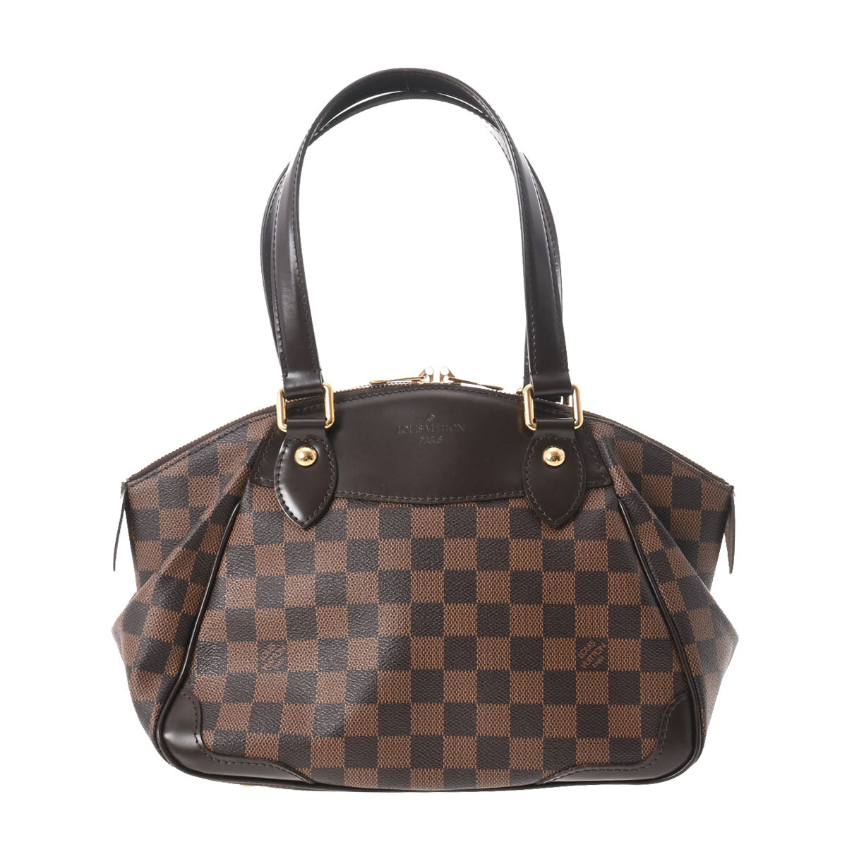 LOUIS VUITTON ルイヴィトン ダミエ ヴェローナ PM ブラウン N41117 レディース ダミエキャンバス ハンドバッグ ABランク 中古 