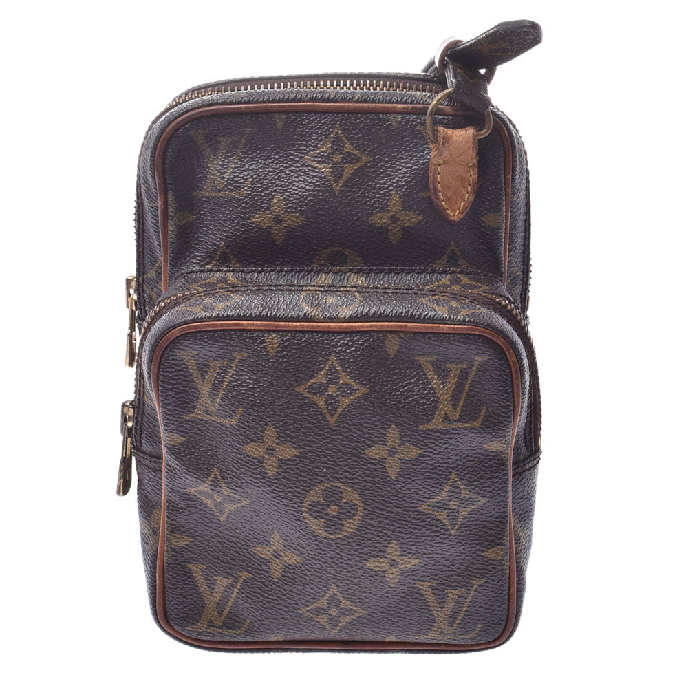 LOUIS VUITTON ルイヴィトンミニアマゾン  モノグラム ブラウン ユニセックス モノグラムキャンバス ショルダーバッグ M51227  中古