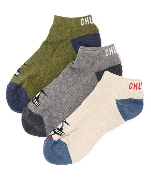 チャムス/3P BOOBY CHUMS ANKLE SOCKS (3P ブービー チャムスアンクル･･･