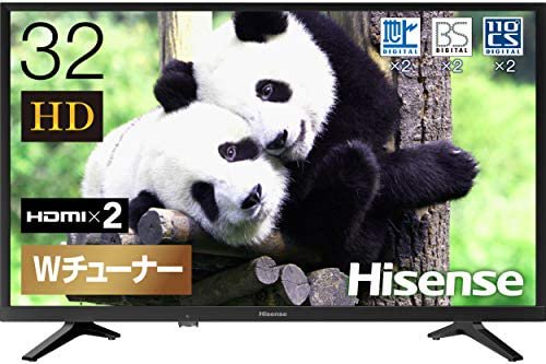 ハイセンス Hisense 32V型 ハイビジョン液晶テレビ 32K30 IPSパネル メーカー3年保証 2018年モデル ダブルチューナー裏番組録画対応【中古品】