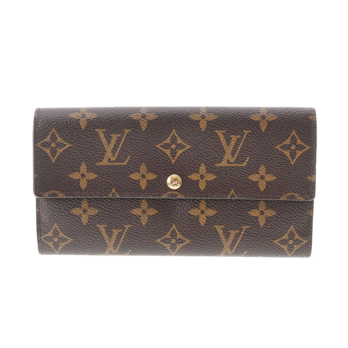 LOUIS VUITTON ルイヴィトン モノグラム ポルトフォイユサラ 旧型 ブラウン M61734 ユニセックス モノグラムキャンバス 長財布 Bランク 中古 