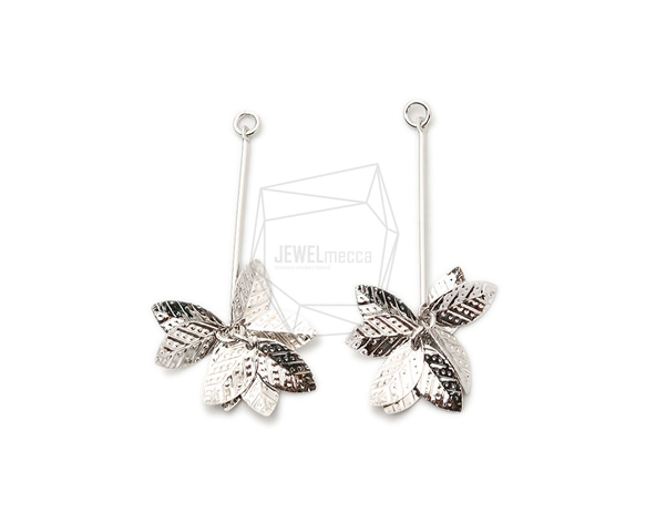 ERG-1371-R【2個入り】マルチペタルチャーム,Multi-petal earrings charm