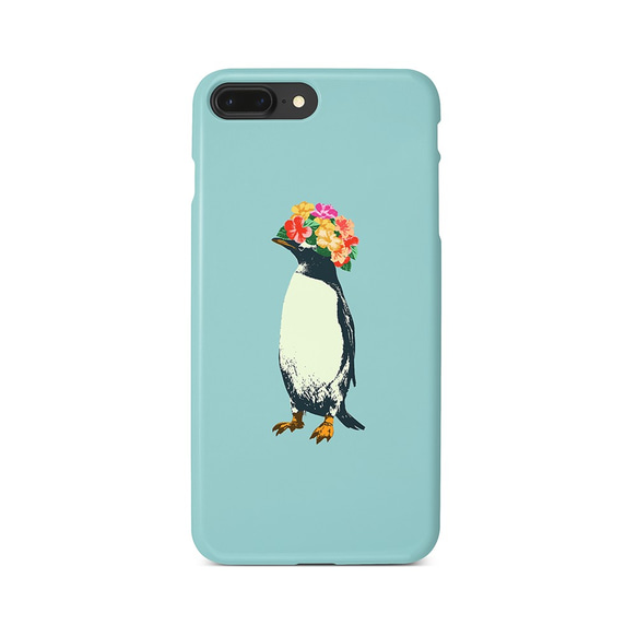 [iPhone ケース] flower penguin