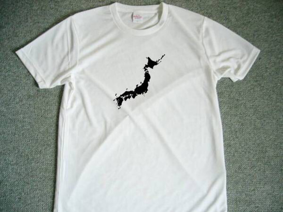 日本地図 ドライTシャツ