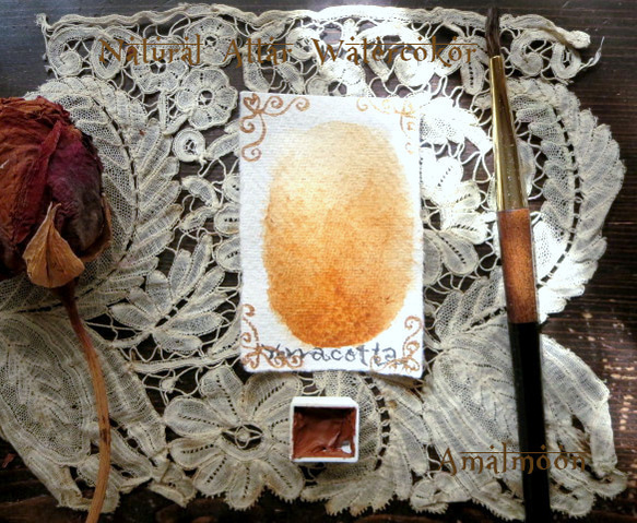 *♥*香る水彩絵具 Ocra Calda Russian *Natural Attar Watercolor*♥*