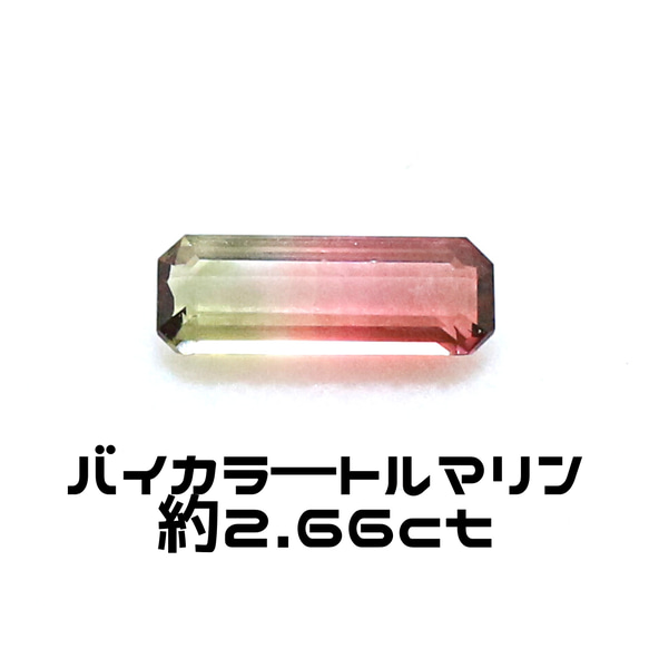 AG-L-125 天然石 ルース 素材 バイカラートルマリン 約2.66ct