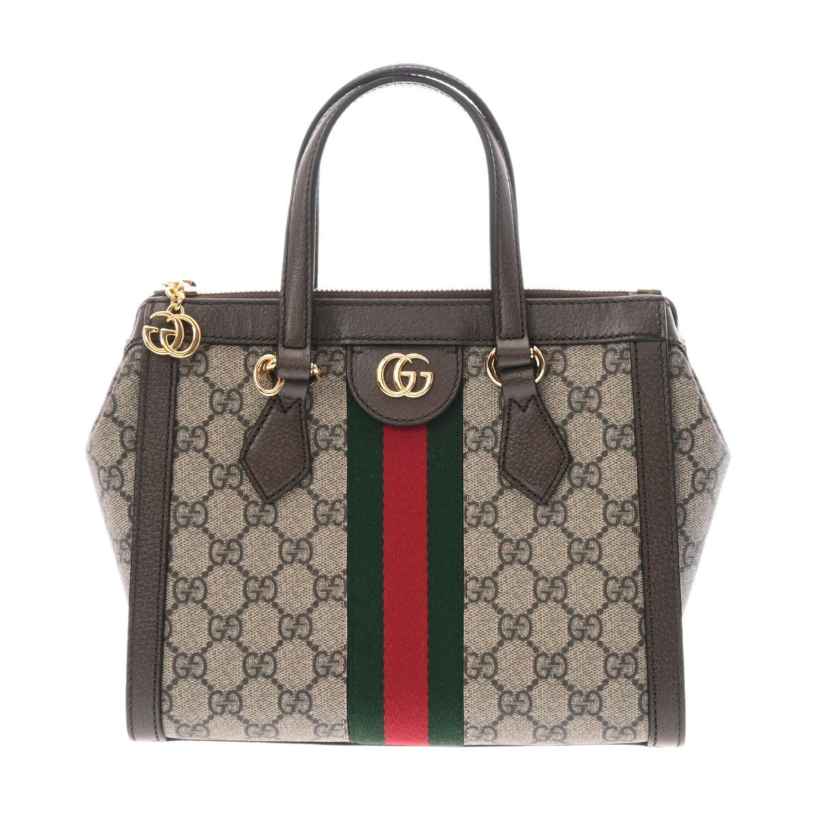 GUCCI グッチ オフィディア 2wayバッグ ベージュ ゴールド金具 547551 レディース PVC レザー ハンドバッグ Aランク 中古 