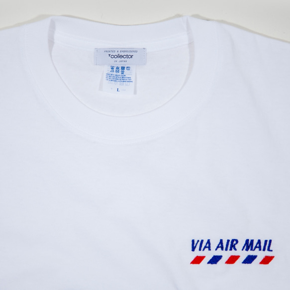 【父の日】VIA AIR MAIL  国際便エアメールTシャツ　ユニセックスS~XXL