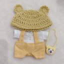 ちびぬい服　ハンドメイド♪  服上下とクマの帽子とかばんの4点セット