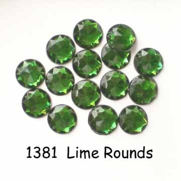 【USAボタン】Lime Rounds【ff1381】