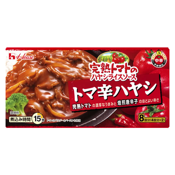 ハウス食品 完熟トマトのハヤシライスソース トマ辛ハヤシ151g F049386