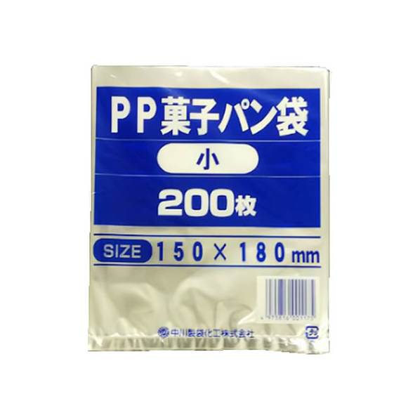 中川製袋 中川製袋化工/PP菓子パン袋 小 200枚 FCV4092-S005194