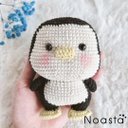 【24時間以内発送/SALE】No.19 ペンギン　ブラック　あみぐるみ