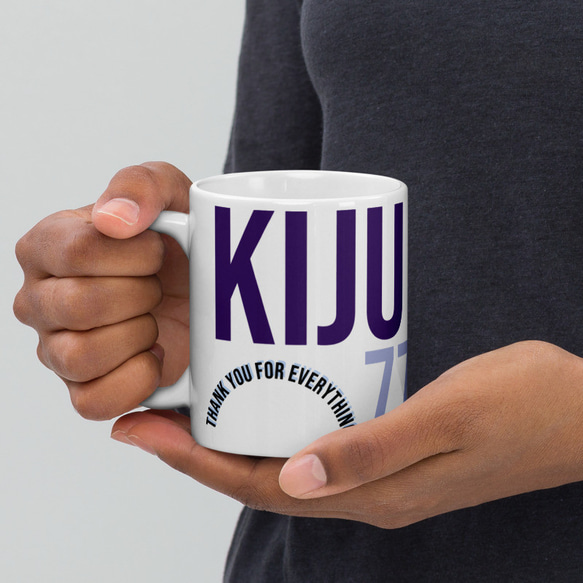 ＜喜寿祝い＞ KIJU Mug おしゃれ プレゼント 記念日 77歳  マグカップ