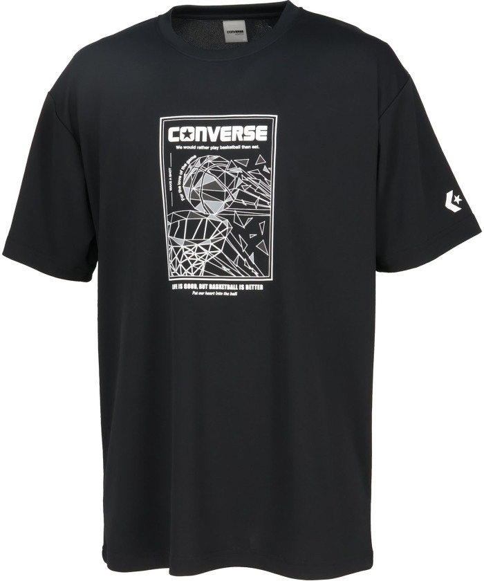 CONVERSE/CONVERSE コンバース バスケット プリントTシャツ 半袖 トップス バス･･･