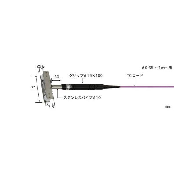 走行線用温度センサ ー50~250°C φ0.65~1mm Eタイプ 【MWー31EーTC1ーASP】 MW-31E-TC1-ASP（直送品）