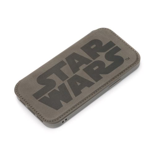 PGA PG-DGF20F03SW iPhone 12 mini用 ガラスフリップケース Premium Style STARWARS／ロゴ