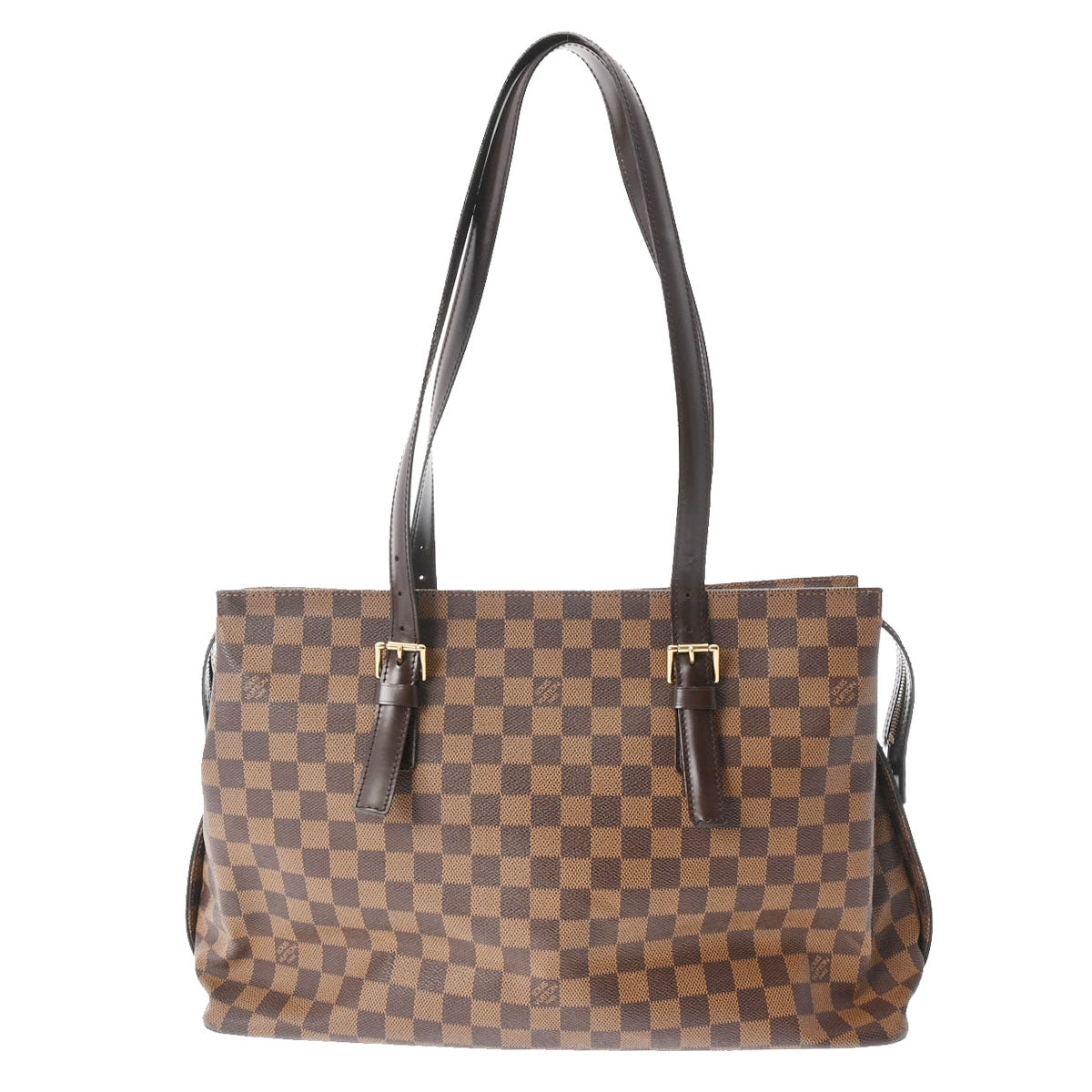 LOUIS VUITTON ルイヴィトン ダミエ チェルシー ブラウン N51119 レディース ダミエキャンバス トートバッグ Bランク 中古 