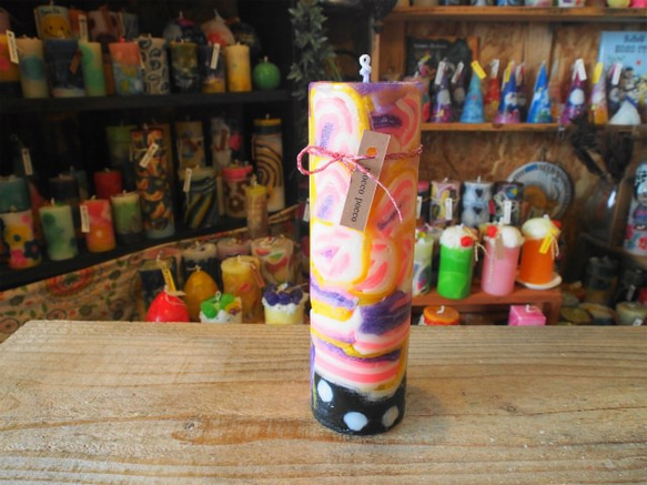 candle　tall円柱wide6.5ｃｍ　ｄ3410