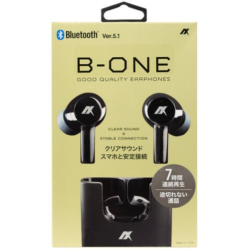 アクセス AHTWS06BK 完全ワイヤレスイヤホン B-ONE ブラック