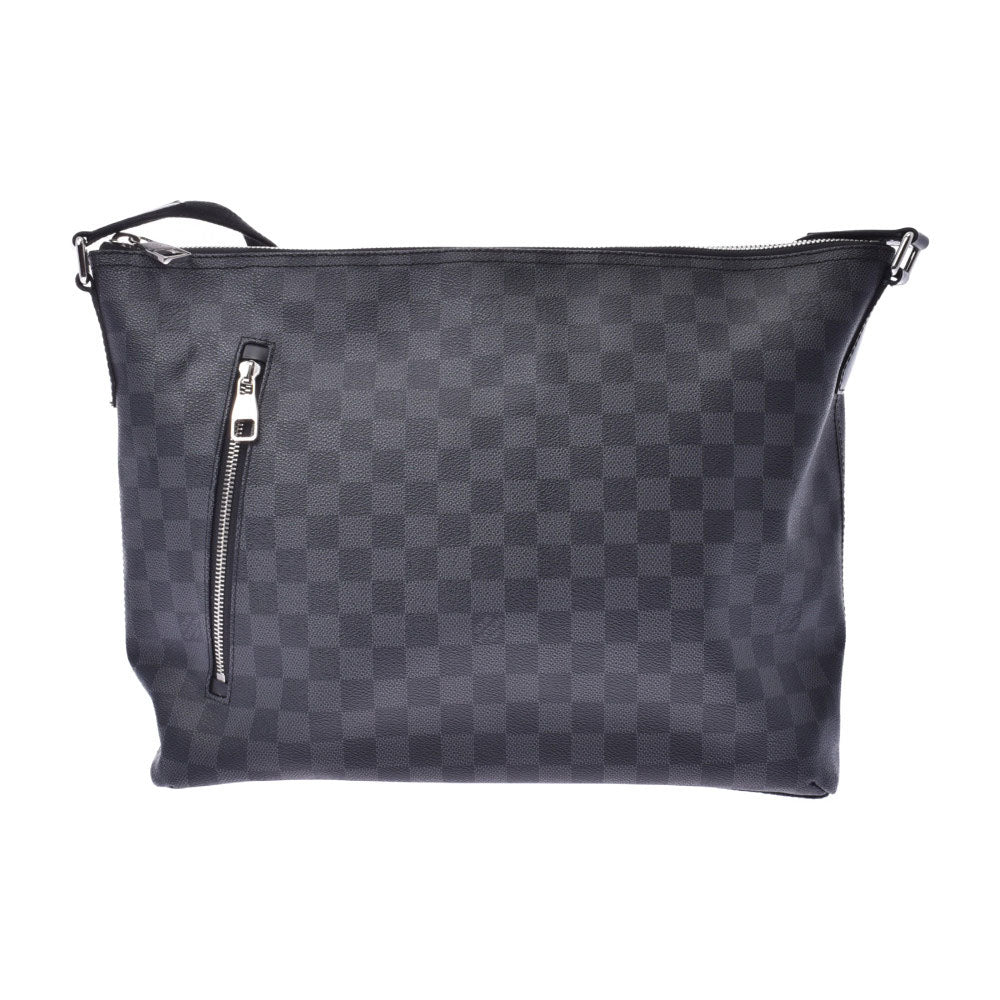 LOUIS VUITTON ルイヴィトン ダミエ グラフィット ミックMM 黒/グレー N41106 メンズ ショルダーバッグ Bランク 中古 