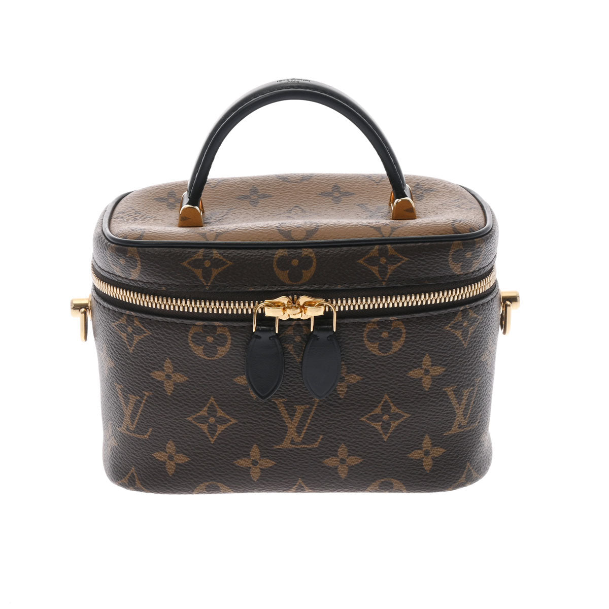 LOUIS VUITTON ルイヴィトン モノグラム リバース ヴァニティNV PM ブラウン M45165 レディース モノグラムリバース キャンバス 2WAYバッグ Aランク 中古 