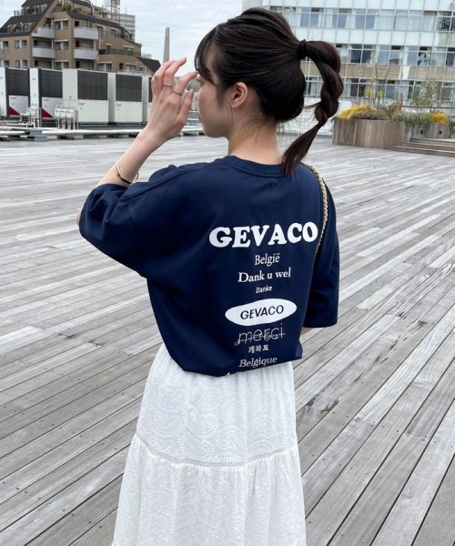 【GEVACO/ゲバコ】バックプリントオーバーサイズTシャツ