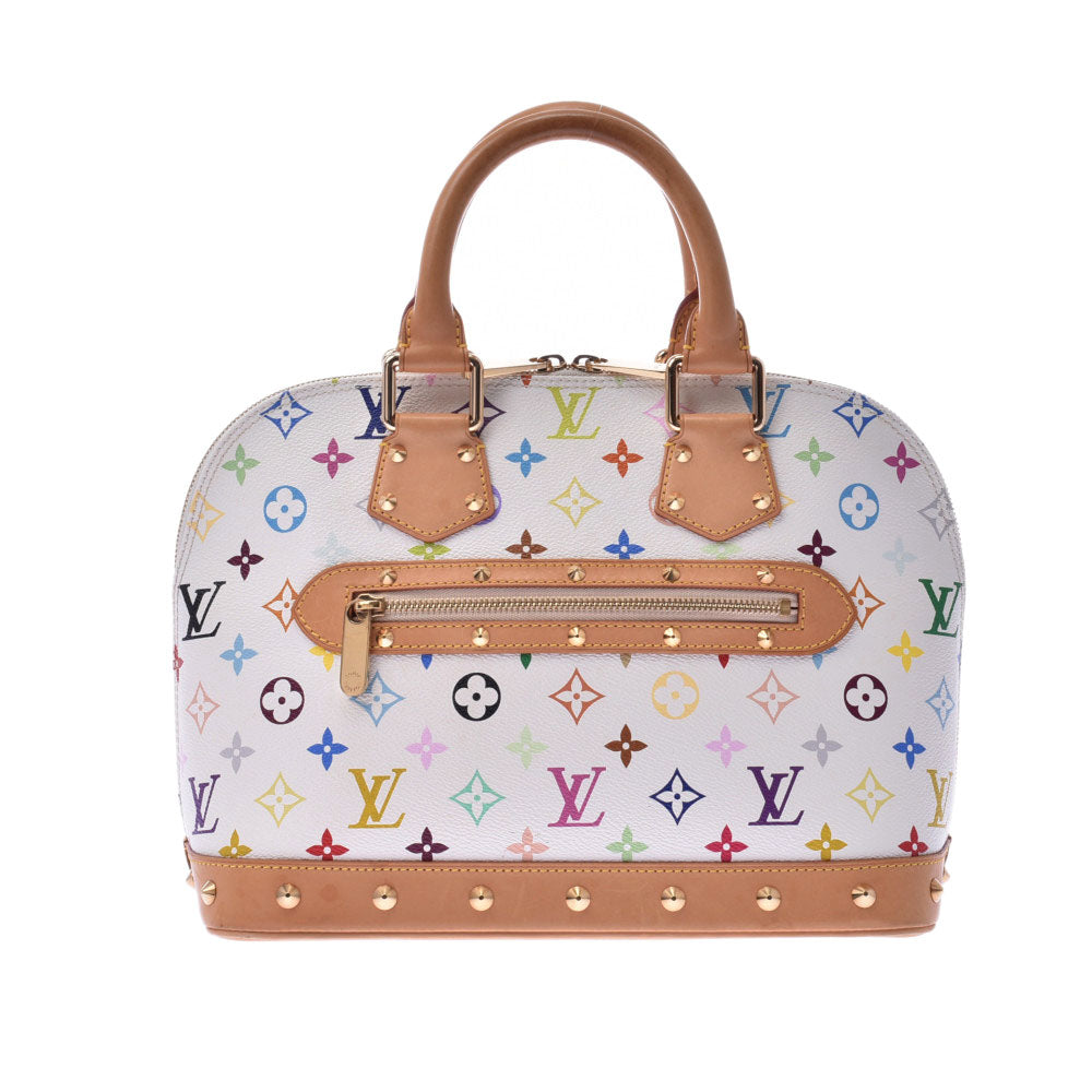 LOUIS VUITTON ルイヴィトン マルチカラー アルマ ブロン(白) M92647 レディース モノグラムマルチカラー ハンドバッグ Bランク 中古 