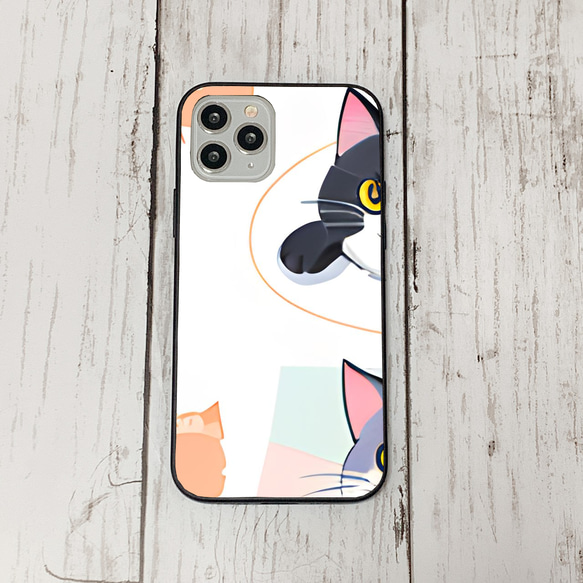 iphoneケース3-1-49 iphone 強化ガラス ねこ・猫・ネコ 箱1 かわいい アイフォン iface