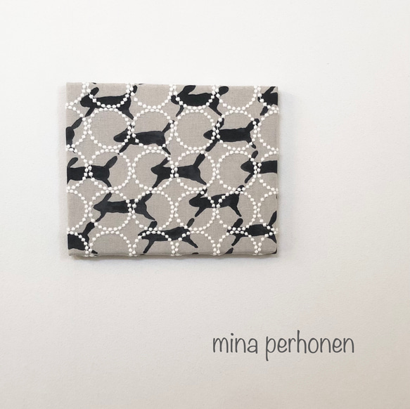 mina perhonen  ミナペルホネン  ファブリックパネル タンバリン×ランランラン　ハンドメイド