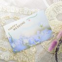 写真刺繍￤ポストカード￤Happy Wedding