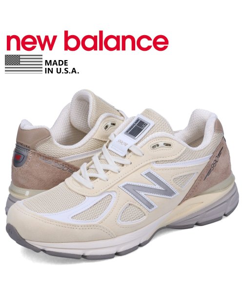 ニューバランス new balance 990 スニーカー メンズ Dワイズ MADE IN USA ベージュ U990TE4