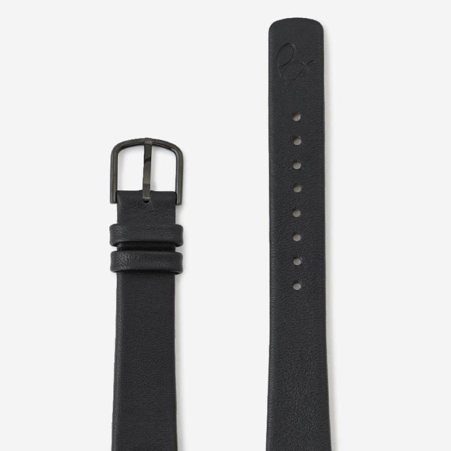 ARNE JACOBSEN Watch Leather Strap / Black × Black 34mm