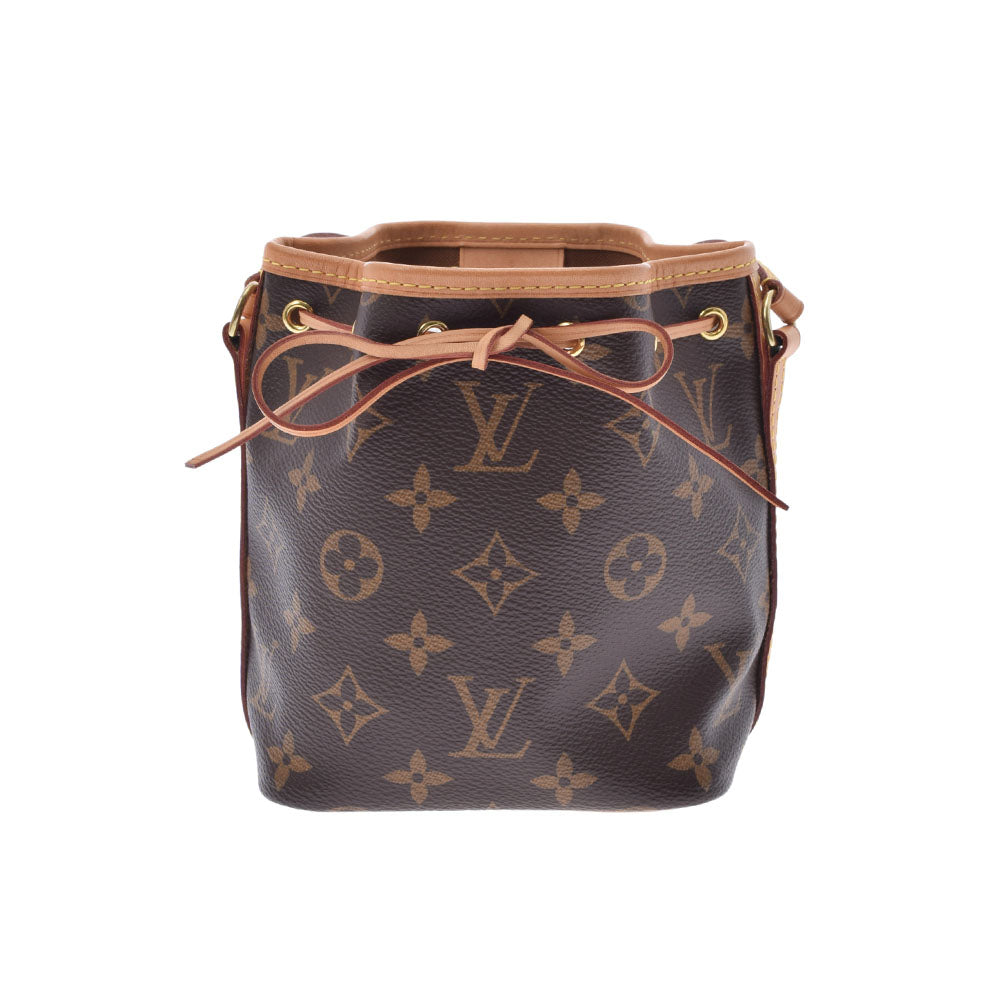 LOUIS VUITTON ルイヴィトン モノグラム ナノノエ ブラウン M41346 レディース モノグラムキャンバス  ショルダーバッグ Aランク 中古 