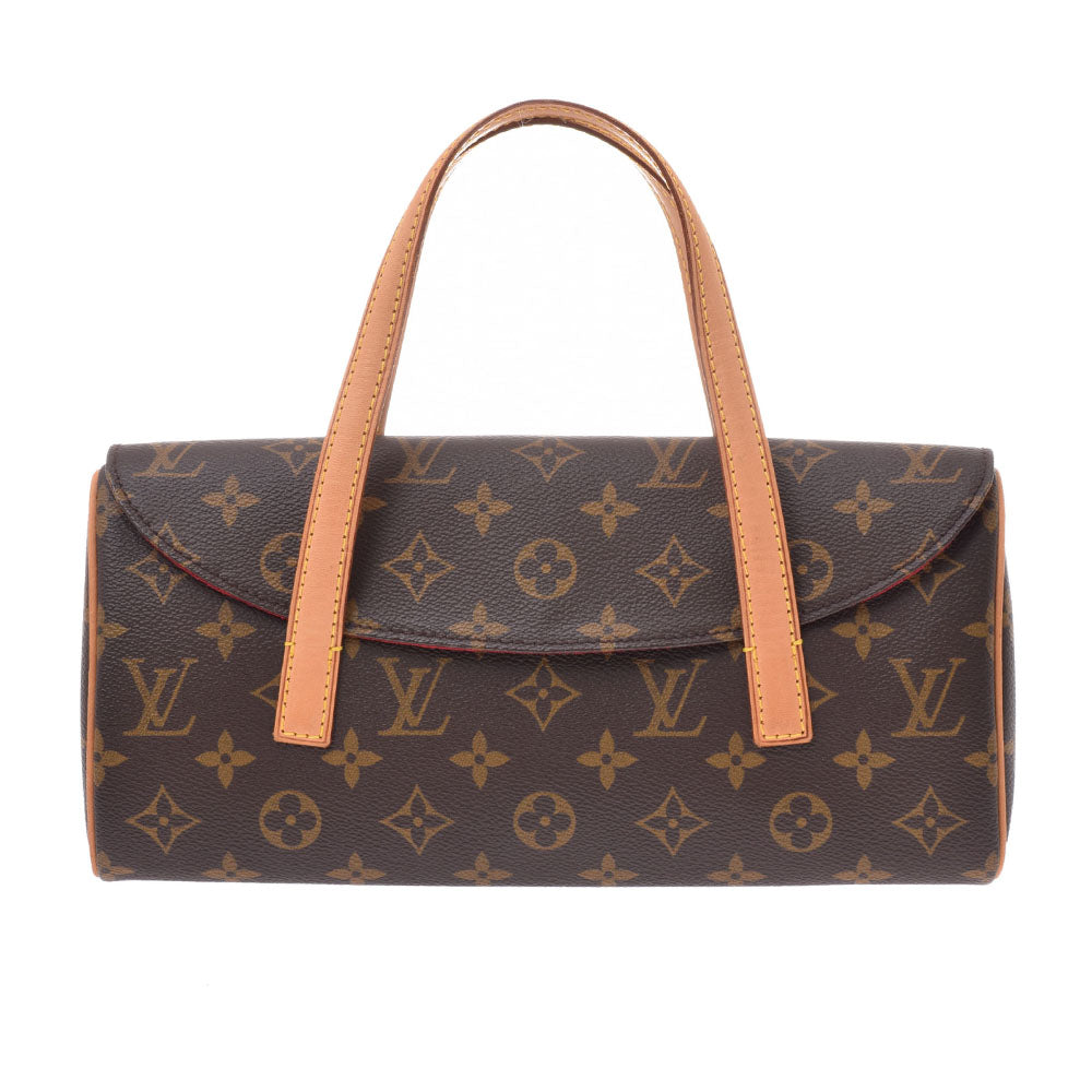 LOUIS VUITTON ルイヴィトンソナチネ  モノグラム ブラウン レディース モノグラムキャンバス ハンドバッグ M51902  中古