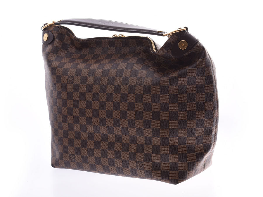 ルイヴィトン ダミエ ドゥオモホーボー ブラウン N41861 レディース 本革 バッグ Aランク 美品 LOUIS VUITTON 中古 