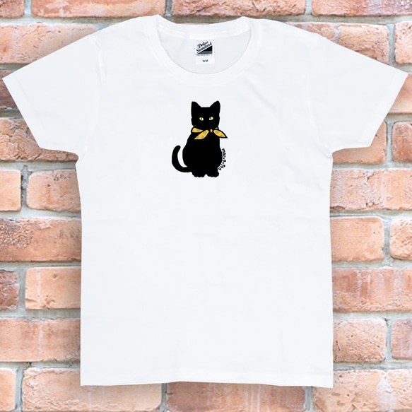 tシャツ　Tシャツ　プレゼント　ロゴTシャツ　Tシャツ　おしゃれTシャツ　猫　ネコ　ねこ　白ティー　シンプルTシャツ