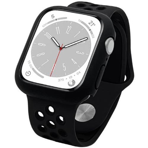 ラスタバナナ RBAWS7436BK Apple Watch用バンド Series 8/7/6/5/4/3/SE 第2世代/SE 41mm/40mm/38mm シリコン スポーツタイプ ブラック