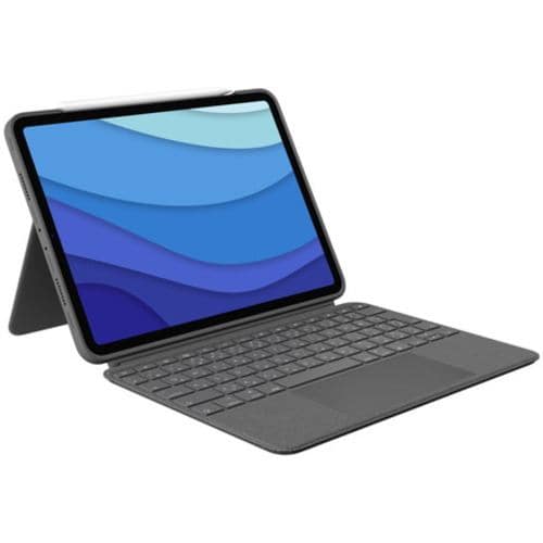 ロジクール iK1176GRAr iPad Pro（第4/3/2/1世代）用 キーボード一体型ケース グレー