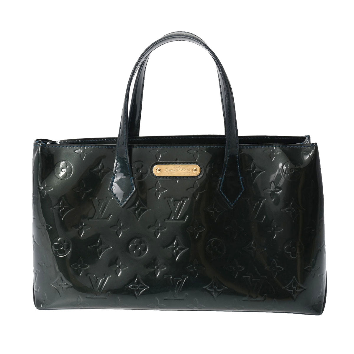 LOUIS VUITTON ルイヴィトン ヴェルニ ウィルシャーPM ブルーニュイ M93684 レディース モノグラムヴェルニ ハンドバッグ Bランク 中古 