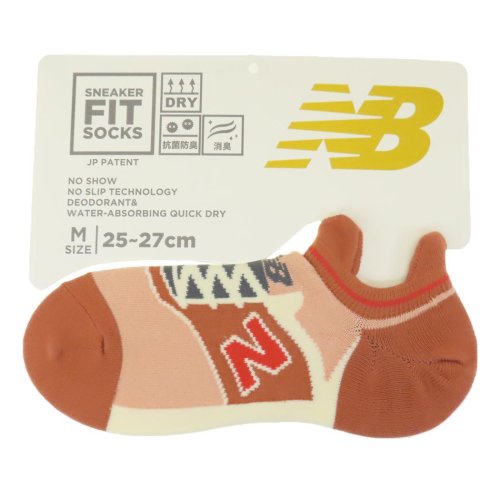 ニューバランス 男性用靴下 メンズスニーカーソックス M ダークピンク new balance シン NB エヌビー フレンズヒル FRIENDSHILL プレ