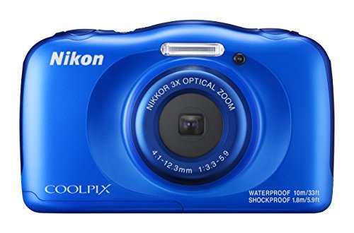 Nikon デジタルカメラ COOLPIX W100 防水 W100BL クールピクス ブルー【中古品】