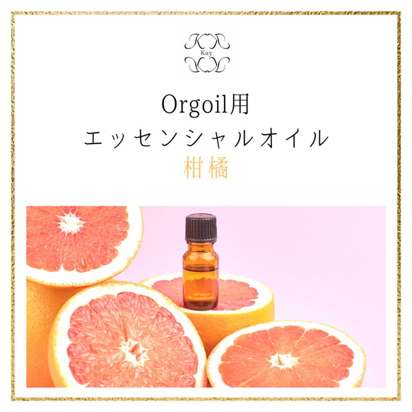 柑橘　Orgoil 光波動ネックレス用エッセンシャルオイル