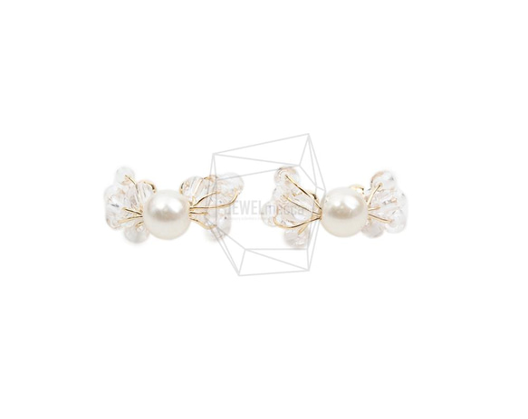 ERG-2043-G【2個入り】ビーズラウンドイヤーカフ/Beads Round Earcuffs Earrings