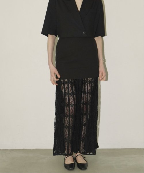 【CLANE/クラネ】 2WAY LACE LAYERED SKIRT 16109－6112