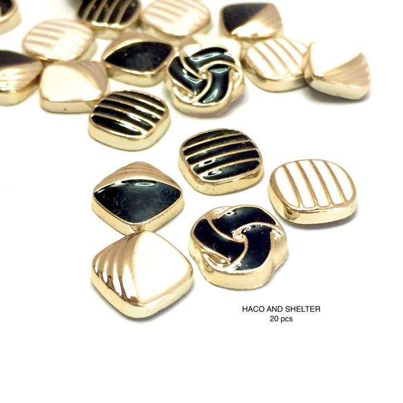 20 pcs★glamorous No.12 petit Cabochon（Plastic）