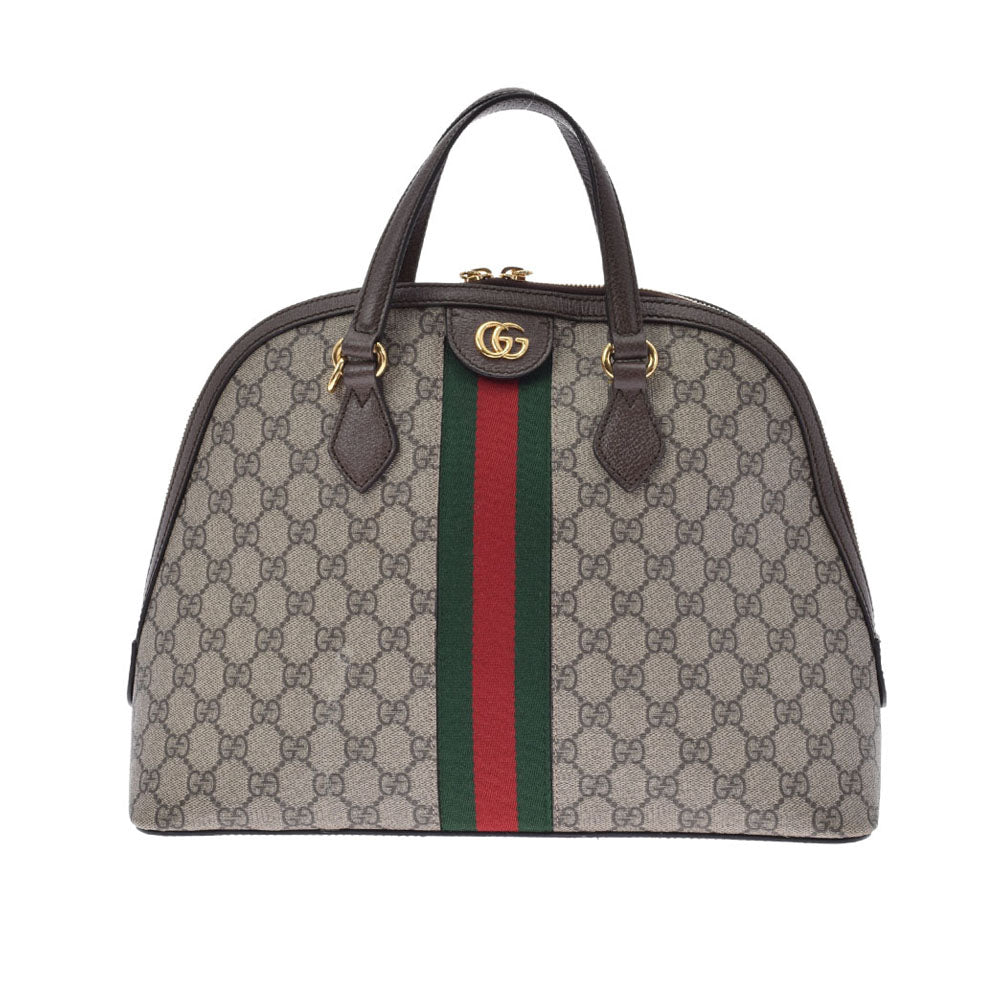 GUCCI グッチ オフィディア GG スモールトート 2WAY ブラウン ゴールド金具 レディース GGスプリームキャンバス ハンドバッグ ABランク 中古 