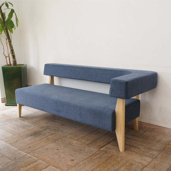 2.5s Border sofa-L（左）（ NA × INDIGO SA-46 ）