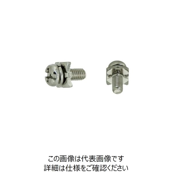 SUNCO 三価ホワイト 端子ねじ+ーナベSH形 角10.4×1.6対辺押 5×10 （0） （700本入） 258-3234（直送品）